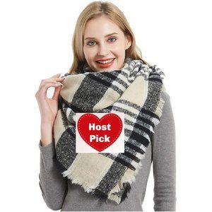 Classic Large Oversized Scarf 53 x 53" Warm & Soft Tartan Scarf